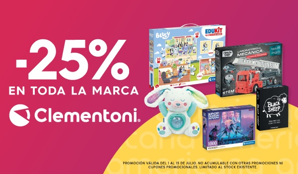 -25% en toda la marca Clementoni